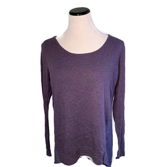 Guess Blue Sheer Back Top Sz M - Picture 1 of 7